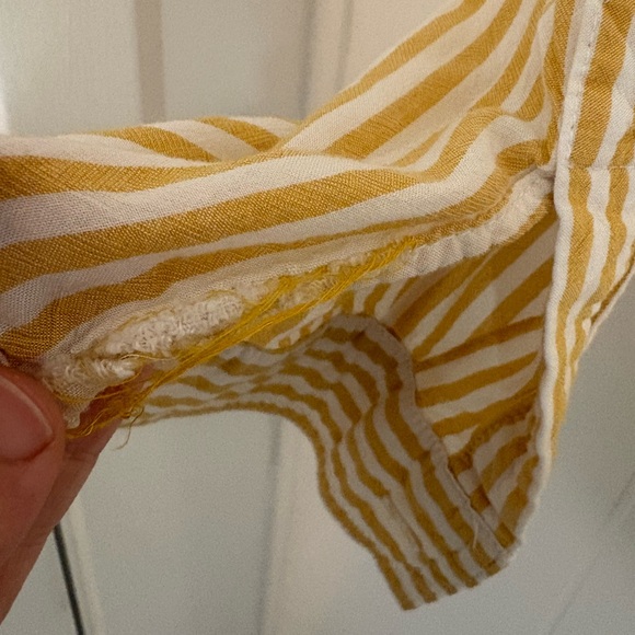 Velvet Heart Mustard Striped Shirt - Picture 2 of 3